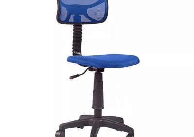Silla escritorio azul tela